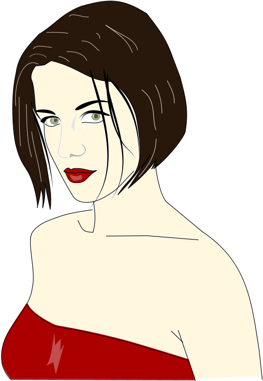 The Beauty Of Drawing 02 Clip Art - Woman Cartoon Sexy Png (576x800)