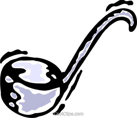 Soup Ladle Royalty Free Vector Clip Art Illustration - Soup Ladle Royalty Free Vector Clip Art Illustration (480x414)