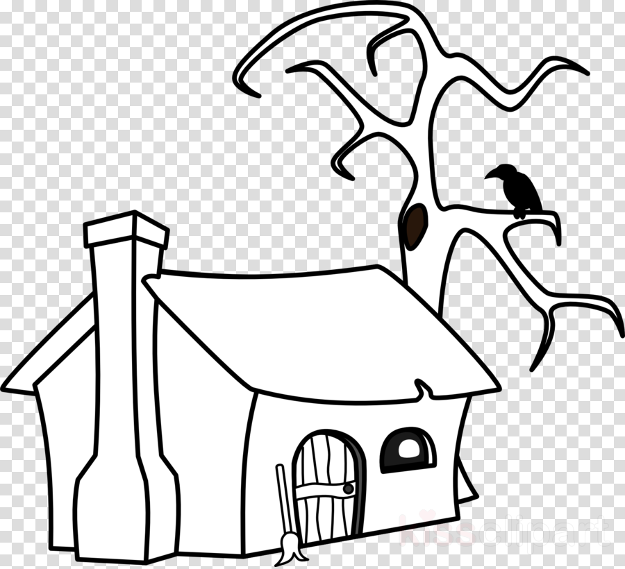 Cartoon Black And White Cottage Clipart Cottage Log - Australia With Transparent Background (900x820)