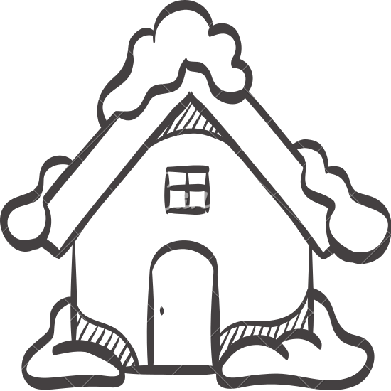 Daxue Winter House Transprent - Snow House Clip Art (550x550)