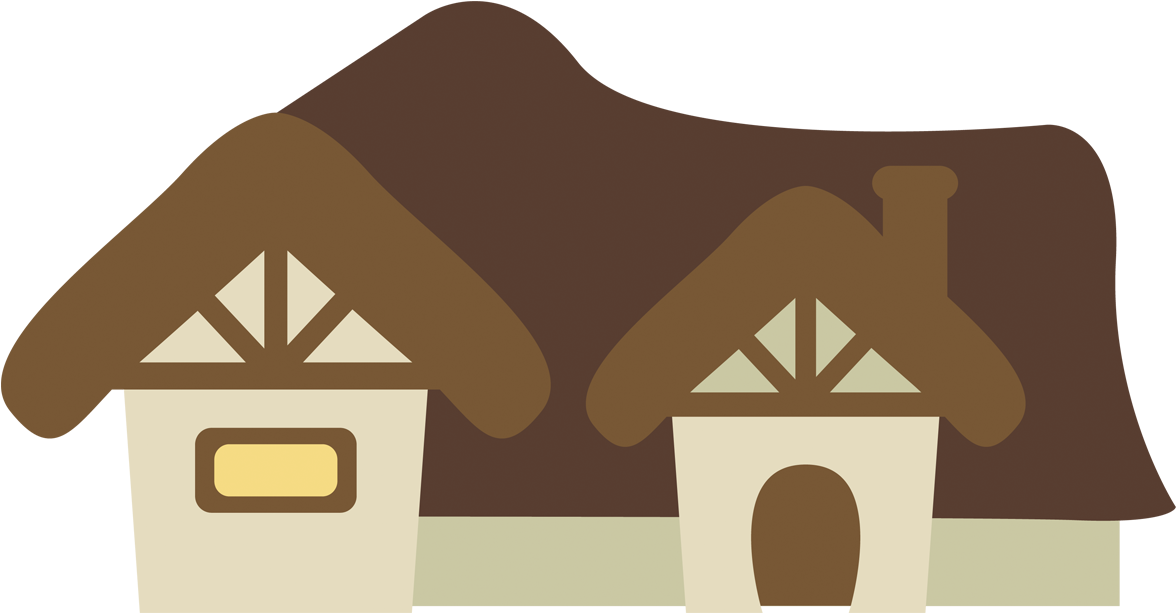 Cottage Drawing Snow White - Casinha Dos Anões Em Papel Template Free (1200x1200)