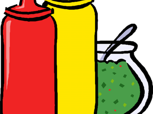 Ketchup Clipart Condiment - Ketchup And Mustard Clipart (640x480)