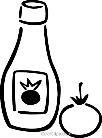 Ketchup And Sauces Royalty Free Vector Clip Art Illustration - Ketchup And Sauces Royalty Free Vector Clip Art Illustration (354x480)