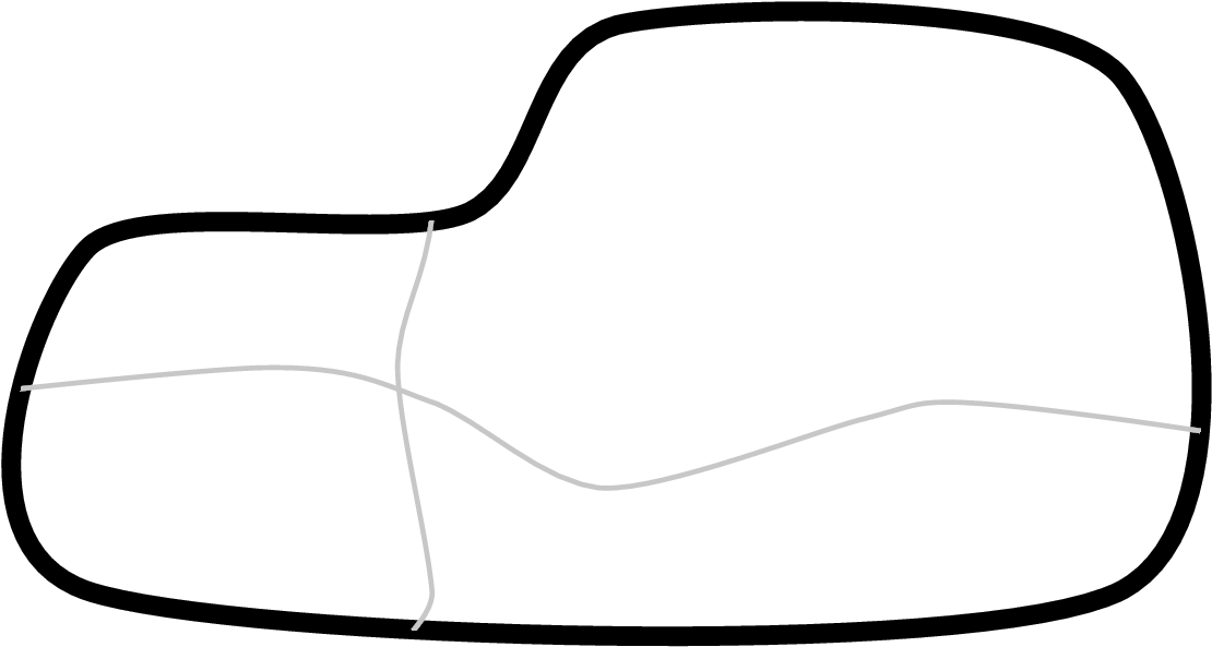 Draw Lines Separating The Figure Into These Partitions - Line Art (1230x633)