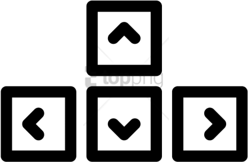 Free Png Arrow Keys Png Image With Transparent Background - Arrow Key Png (850x556)
