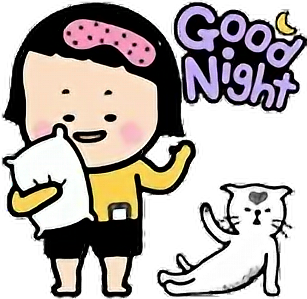 Noche Tumblr Facebook Messenger Sticker Holk Png Sad - Messenger Good Night Sticker (1024x1000)