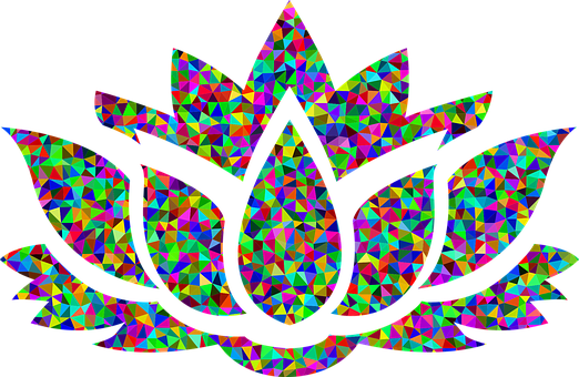 Flower, Floral, Lotus, Plant, Colorful - Lotus Flower Logo Png (522x340)