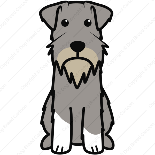 Cartoon Miniature Schnauzer Clipart Miniature Schnauzer - Cartoon Pictures Of Schnauzers (600x600)