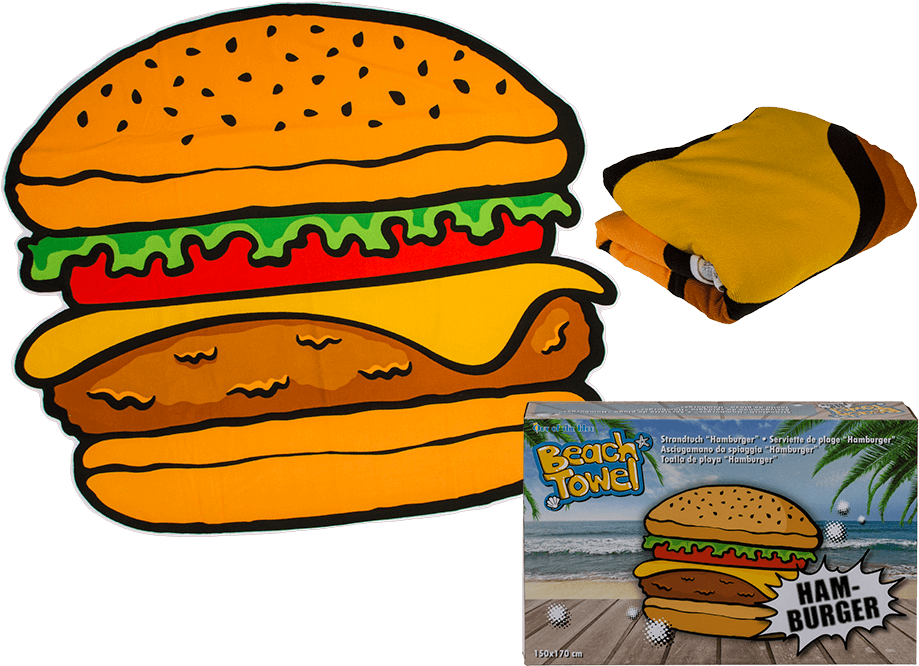 Hamburger - Beach Towels (945x709)