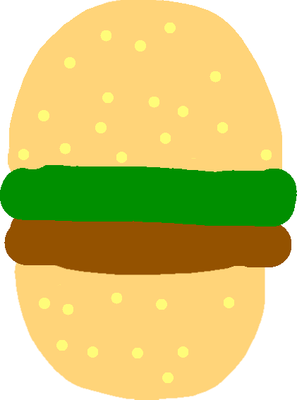 Cheeseburger - Drawing - Cheeseburger (421x567)