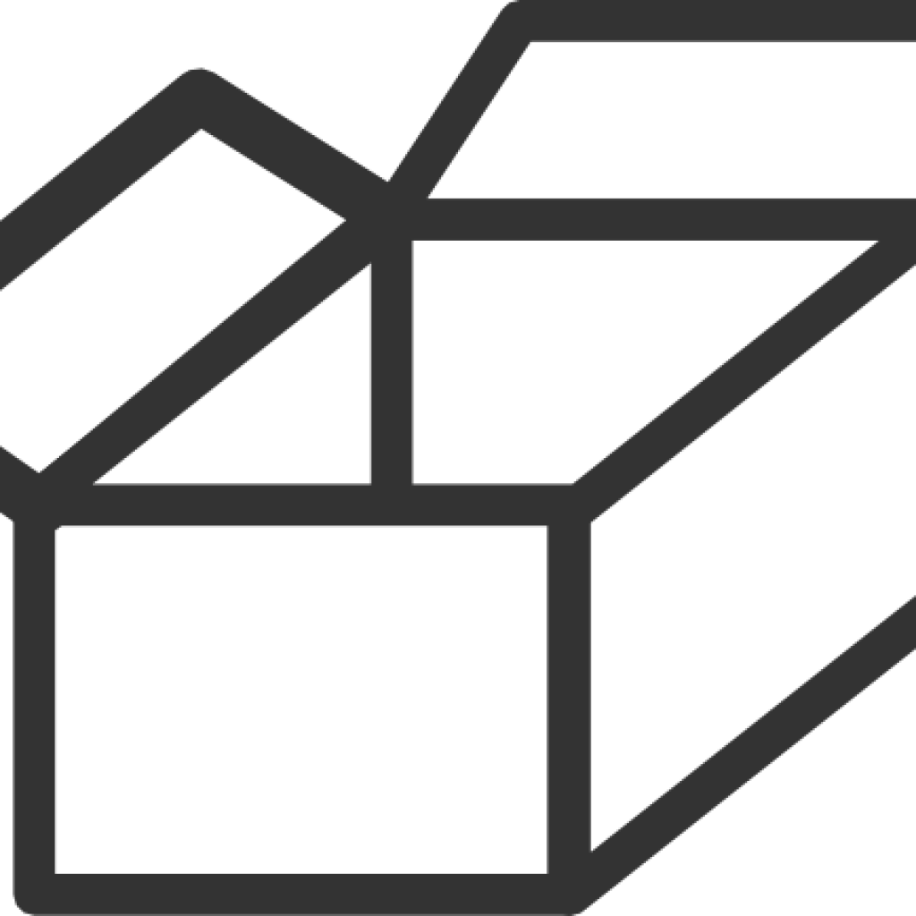 Box Clipart Black And White Free Clipart Download - Clip Art (1024x1024)