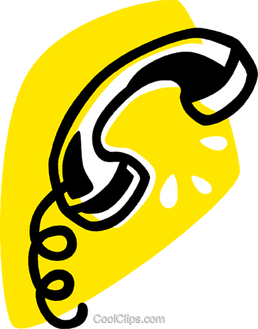 Clipart Telephone Phone Receiver - Receiver Clip Art (377x480)