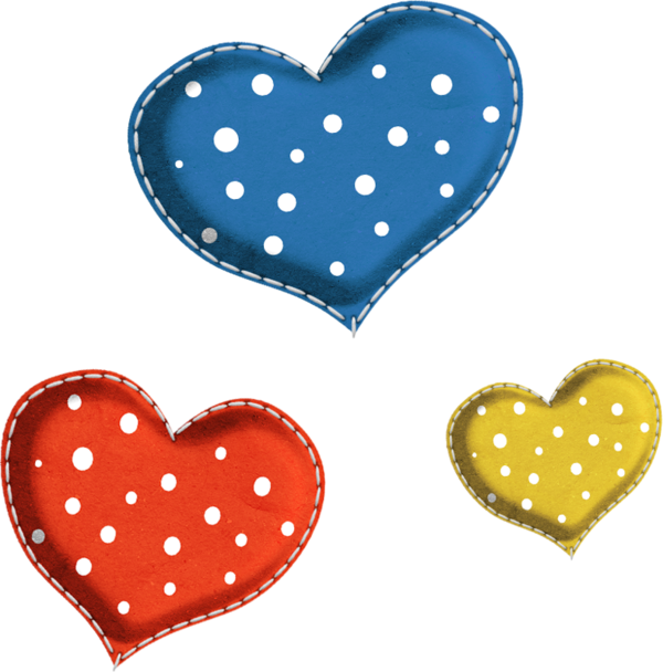 Heart Shapes, Vivi, Sailor, Clip Art, Polka Dots, Tube, - Heart (600x608)