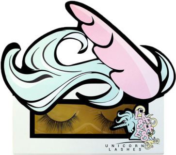 Unicorn Cosmetic Faux Silk Lashes - Apple Sours Unicorn Lashes (500x535)
