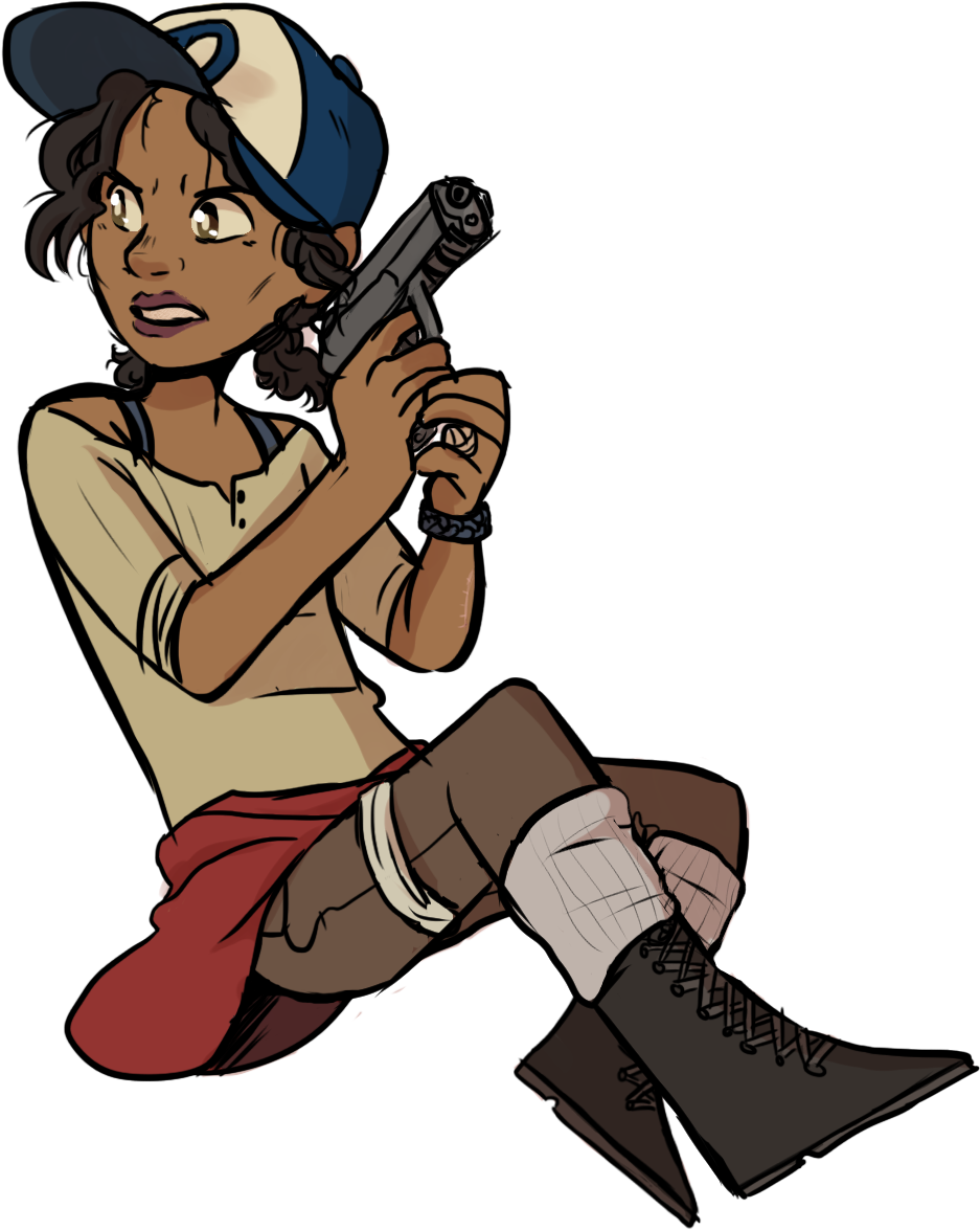 So I Finally Finished My Clementine Sticker For Redbubble - Walking Dead Game Stickers (1060x1192)