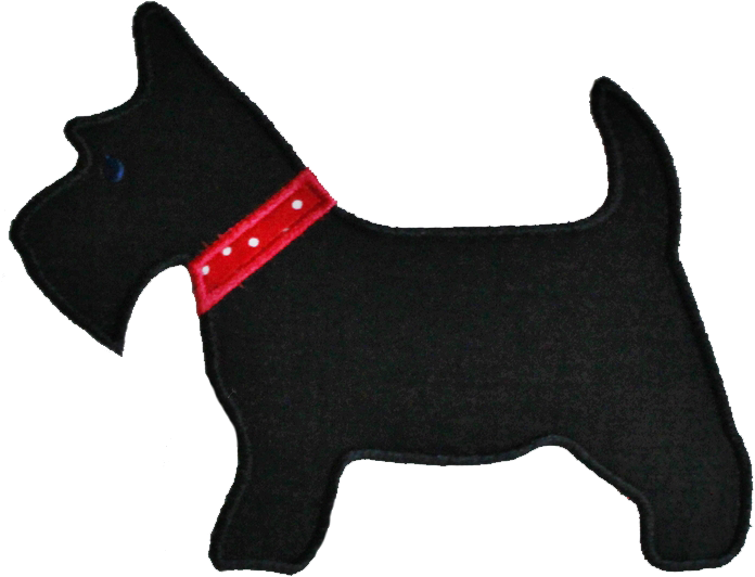 Applique Scottie Dog - Bolo Scottish Terrier (824x600)