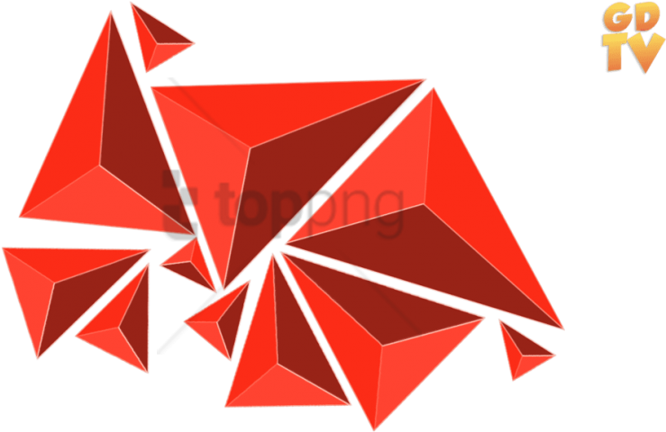 Free Png Geometric Shapes Png Image With Transparent - Red Geometric Shapes Png (850x479)