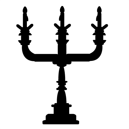 Svg Cutting File Cut Files Scal Free - Candelabra Transparent (432x432)