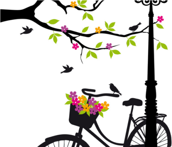 Bicycle Clipart Shabby Chic - Novios En Bicicleta Vectores (640x480)