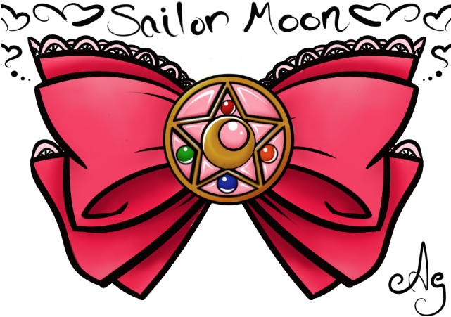 Sailor Moon Clipart Pink Transparent - Sailor Moon Compact Bow (640x480)