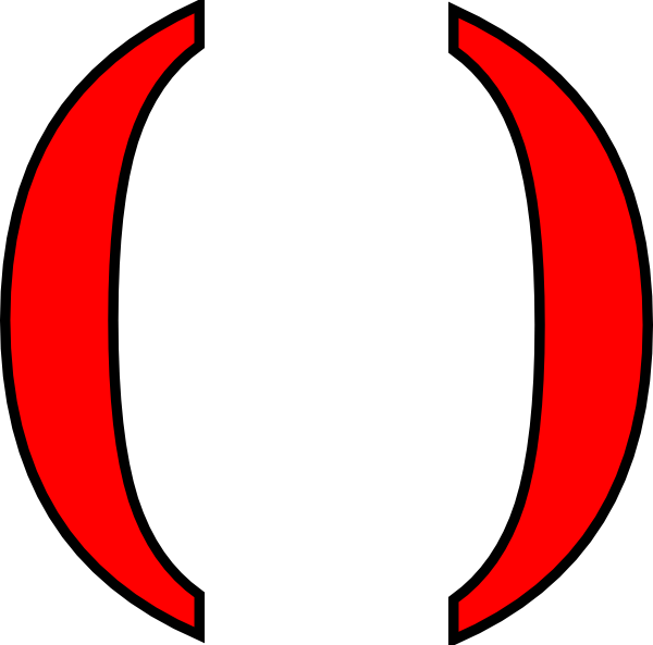 600 X 593 6 - Parentheses Clip Art (600x593)