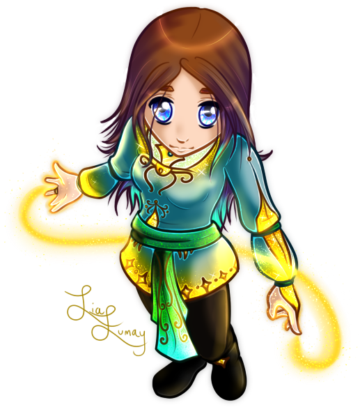 Lia Chibi By Lialumay On Deviantart - Cartoon (517x584)