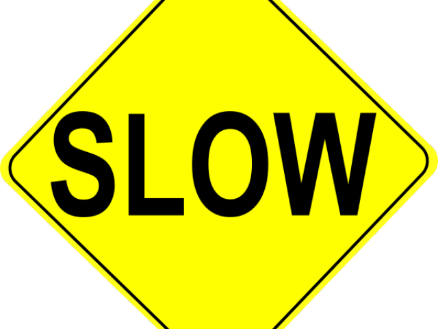 Slow Clipart Transparent Background - Street Signs Clip Art - Full Size ...