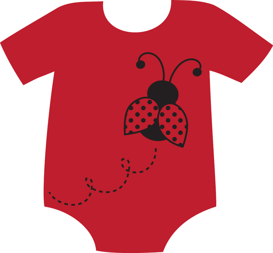 Red Clipart Baby Onesie Transparent Free - Clip Art (900x835)