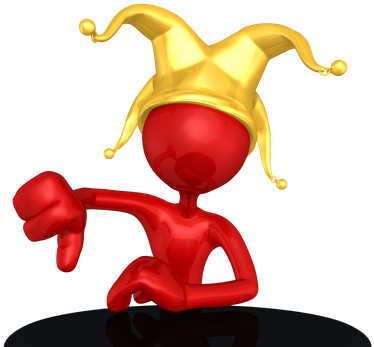 3d Character With Jester Hat - Red White Blue Jester Hats (550x358)