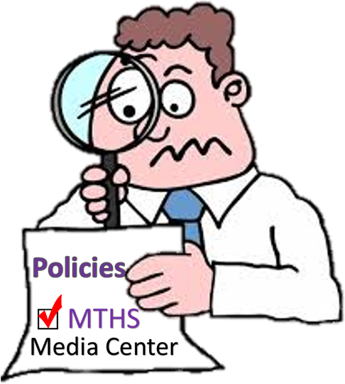 Media Center / Policies - Magnifying Glass Clipart (500x549)