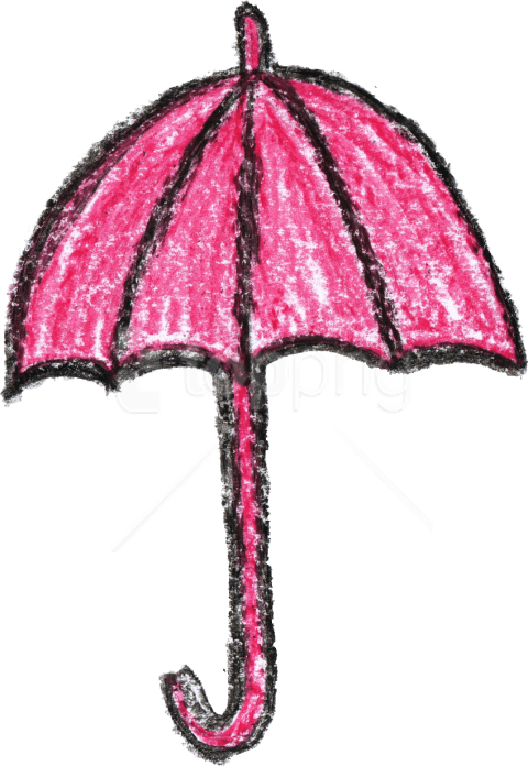 Free Png Crayon Umbrella Drawing Png - Crayon Drawings Png (480x696)