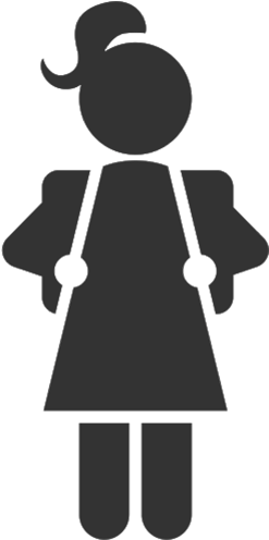 The Waitress And The Sailor - Girl Going To School Icon (500x500)