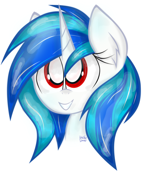 Kristysk, Dj Pon-3, Safe, Smiling, Solo, Vinyl Scratch, - Cartoon (510x600)