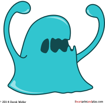 408 X 400 0 - Blue Slime Cartoon (408x400)