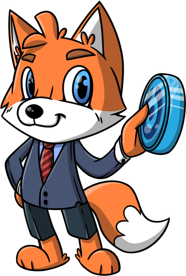 Blox = Blockchain Fox - Cartoon (720x954)