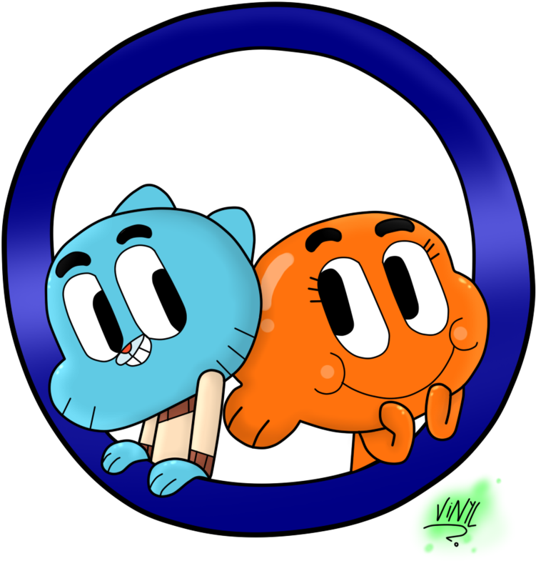 Gumball And Darwin By Vinyl-stomp On Deviantart - Gumball E Darwin Png (900x818)