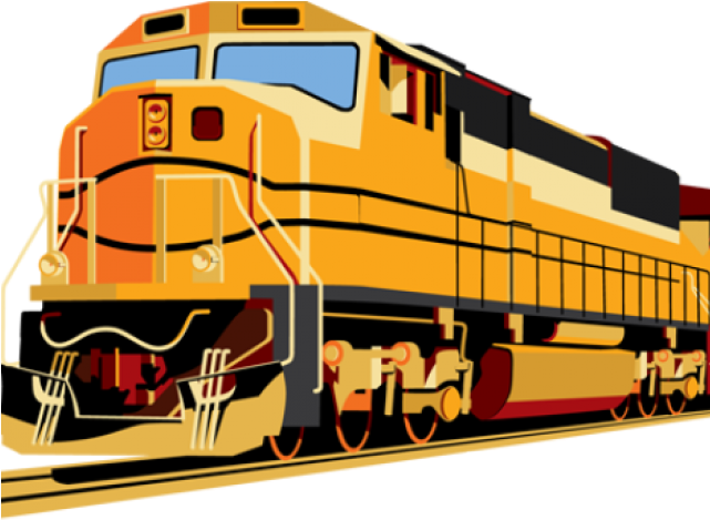 Locomotive Clipart Cargo Train - Train Transparent (640x480)