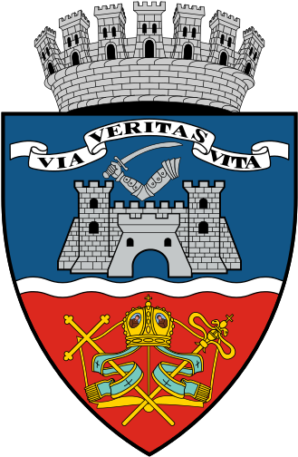 "via, Veritas, Vita" On The Coat Of Arms Of Arad, Romania - Ex Veritate Vita (340x517)