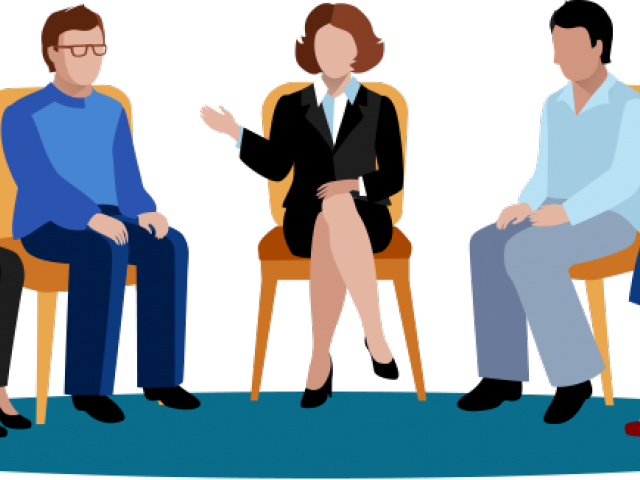 Philosophy Clipart Group Therapy - Clipart Counselling Icon (640x480)