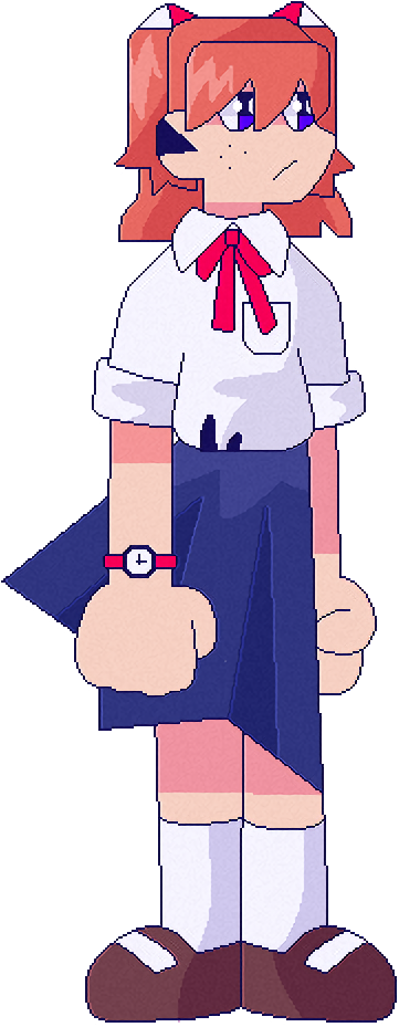 “concept Art Asuka Looks Like A Nerd ” - Cartoon (600x1000)