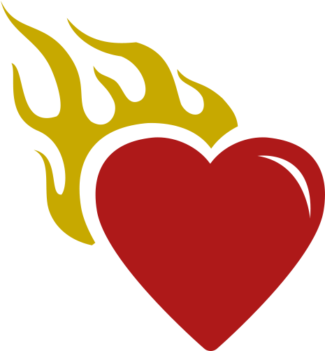 Los Jesuitas Y El Corazón De Jesús - Flaming Heart Burning Heart Drawing (480x517)