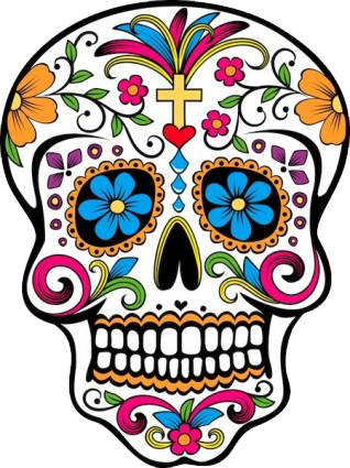 Day Of The Dead - Calavera Dia De Muertos (318x425)