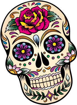 Cancellation Refund Policy - Mexican Dia De Los Muertos Skulls (325x425)