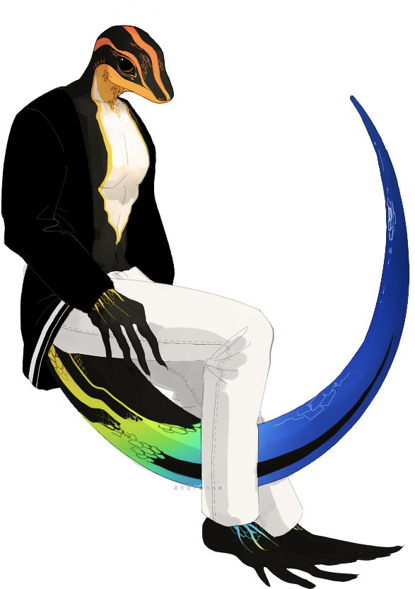 “ Blue-tailed Skink Furry I Bought And Tried Clip Studio - Blue Tailed Skink Anthro (700x1000)