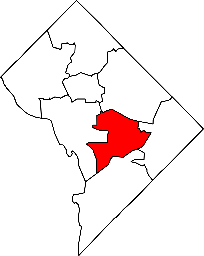 Map Of Washington, D - Washington Dc Line Map Vector (815x1024)