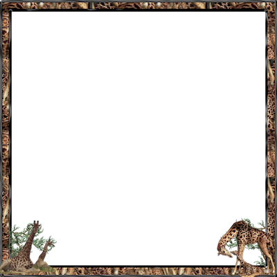 Giraffes - Picture Frame (400x400)