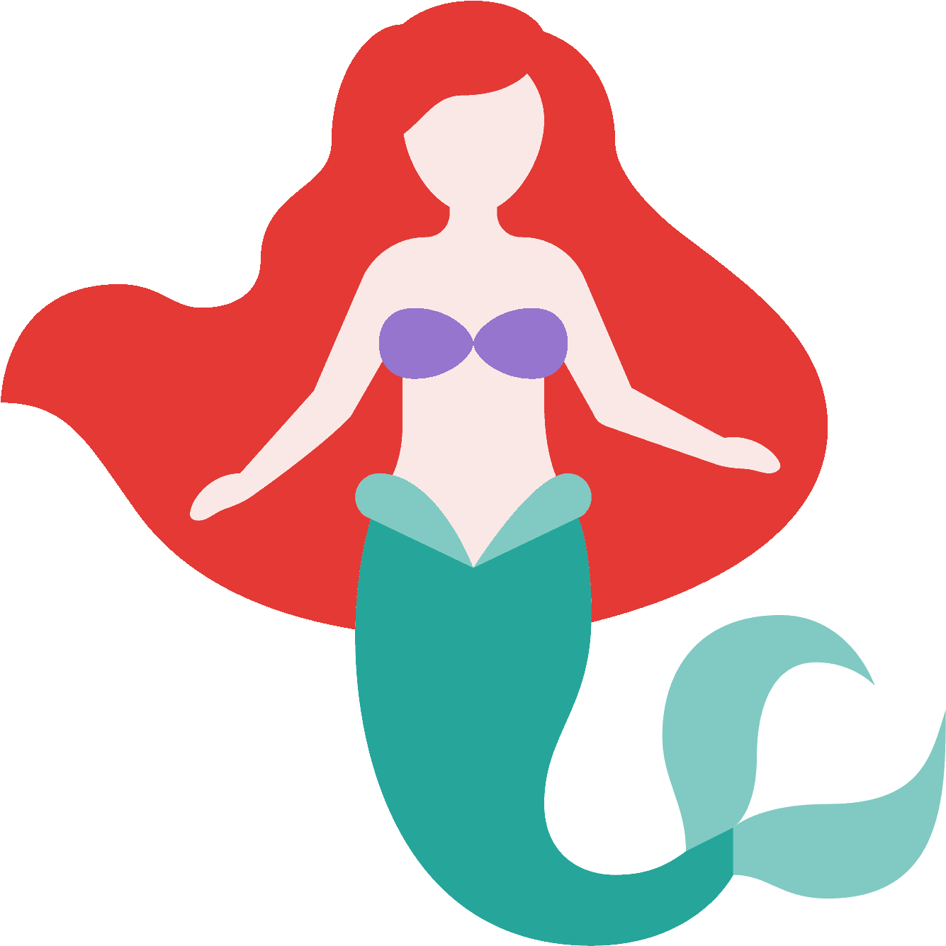 Mermaid Icon - Mermaid Icon Png (1600x1600)