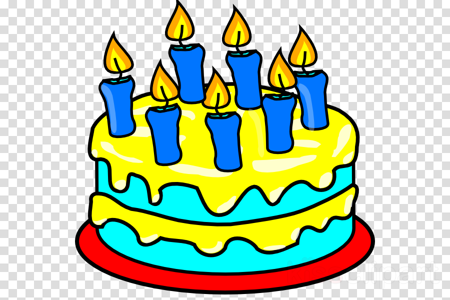 Birthday Cake With 7 Candles Clipart Birthday Cake - Birthday Cake Clip Art (900x600)