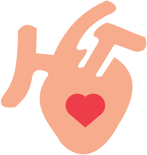 People In The Pacific Islands With 30% 50% Of Total - Jantung Icon (578x609)