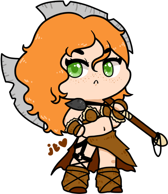 Chibi By Xnekorux On Deviantart - Diablo 3 Barbarian Chibi (750x750)